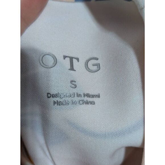 O.T.G. On The Go Women's White & Pink Crewneck Balloon Sleeve Soft Polyester Dre - Picture 2 of 8